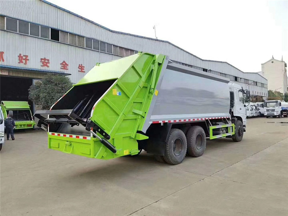 國六18立方東風(fēng)專(zhuān)底后雙橋 壓縮垃圾車(chē)