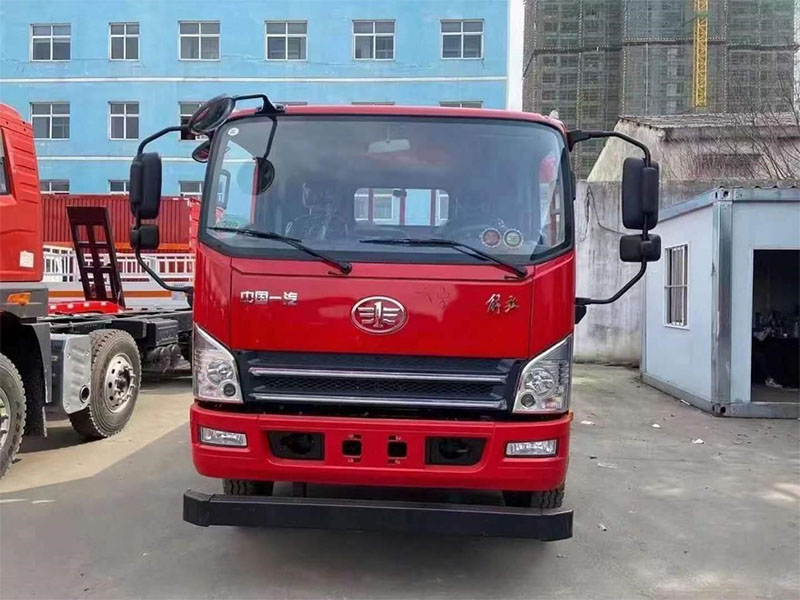 國六解放大王駕到單橋平板運輸車(chē)