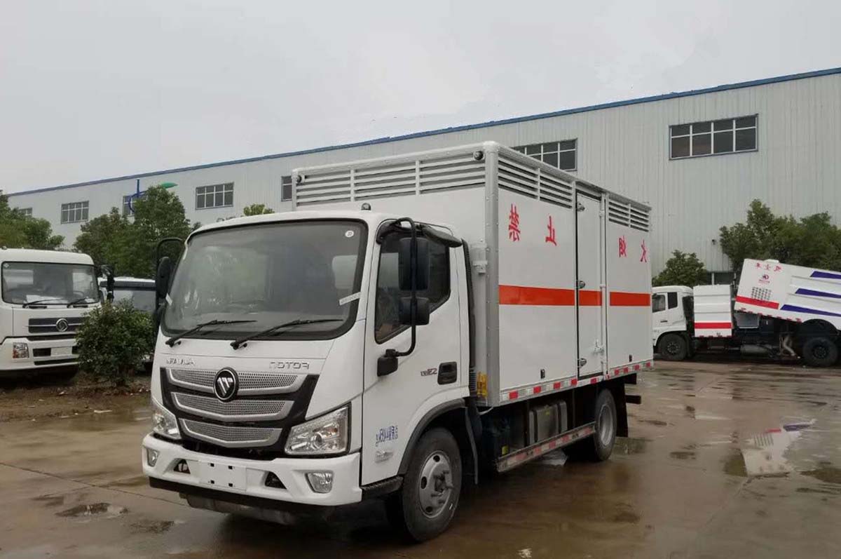 歐馬可4.1米（藍牌）氣體廂式運輸車(chē)